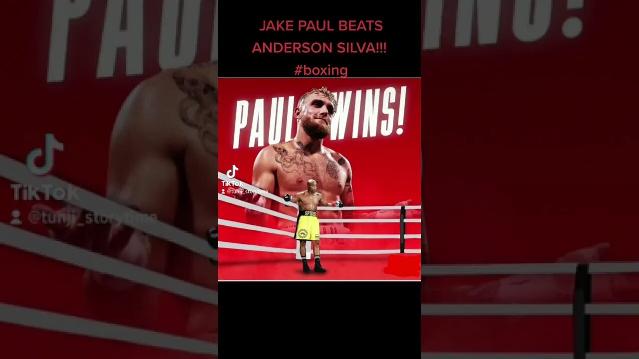 JAKE PAUL BEATS ANDERSON SILVA!!! #shorts #youtubeshorts #boxing #jakepaul