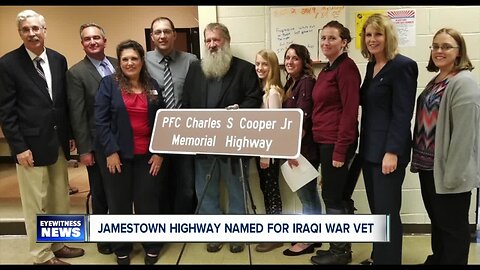Portion of State Route 60 in Jamestown named for Purple Heart recipient