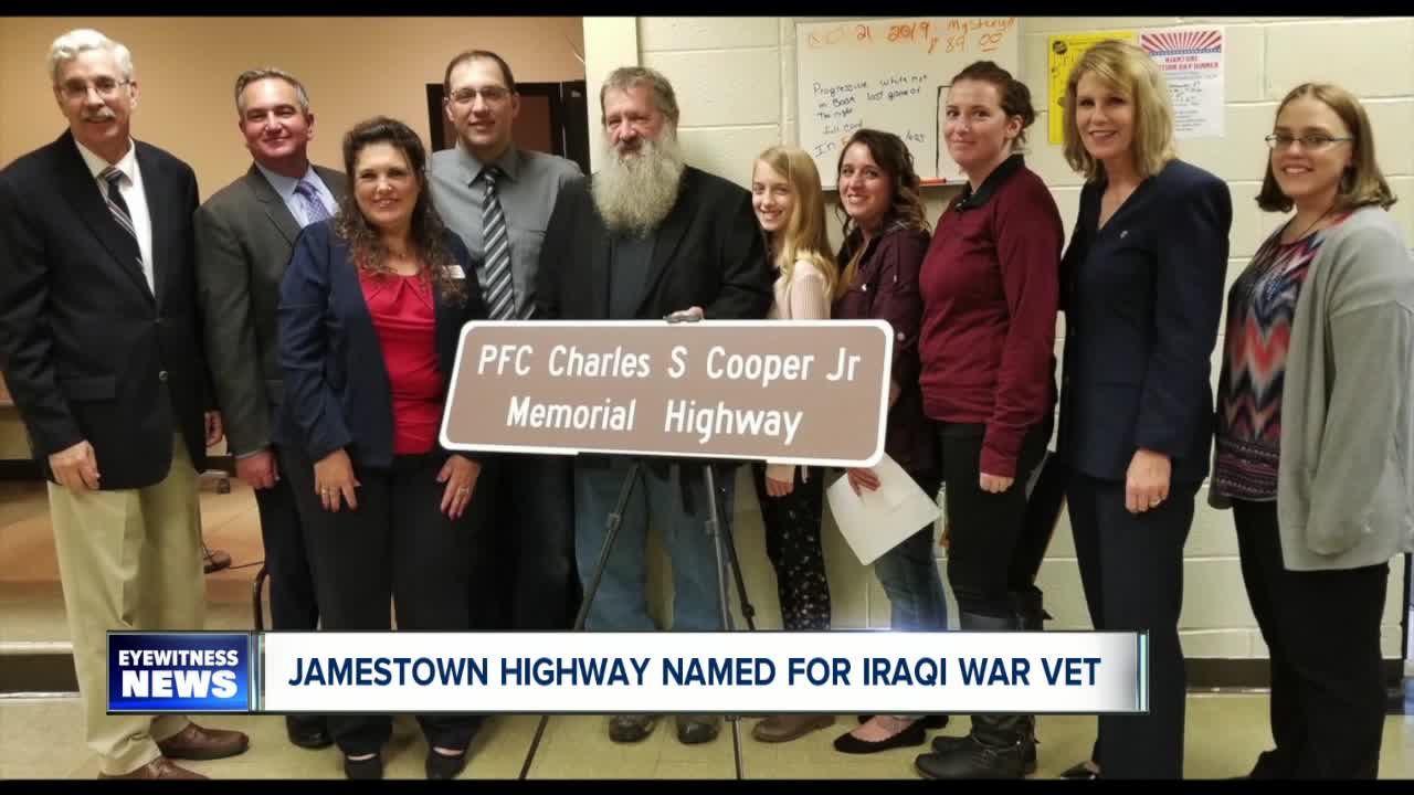 Portion of State Route 60 in Jamestown named for Purple Heart recipient