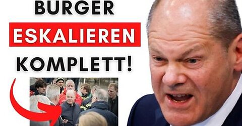 Eklat beim Hochwasser: Bürger geigen Scholz die Meinung