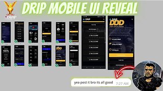 Drip Network New Drip UI full reveal mobile version