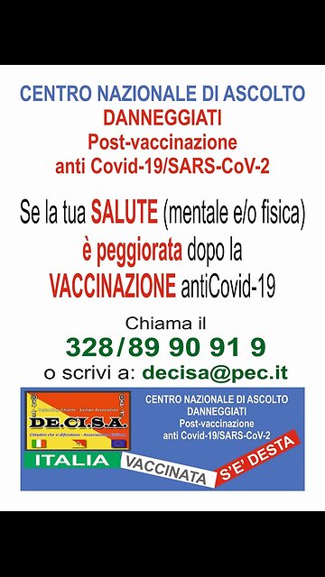 Danneggiati post-vaccinazione: segnalazione sospetta reazione avversa