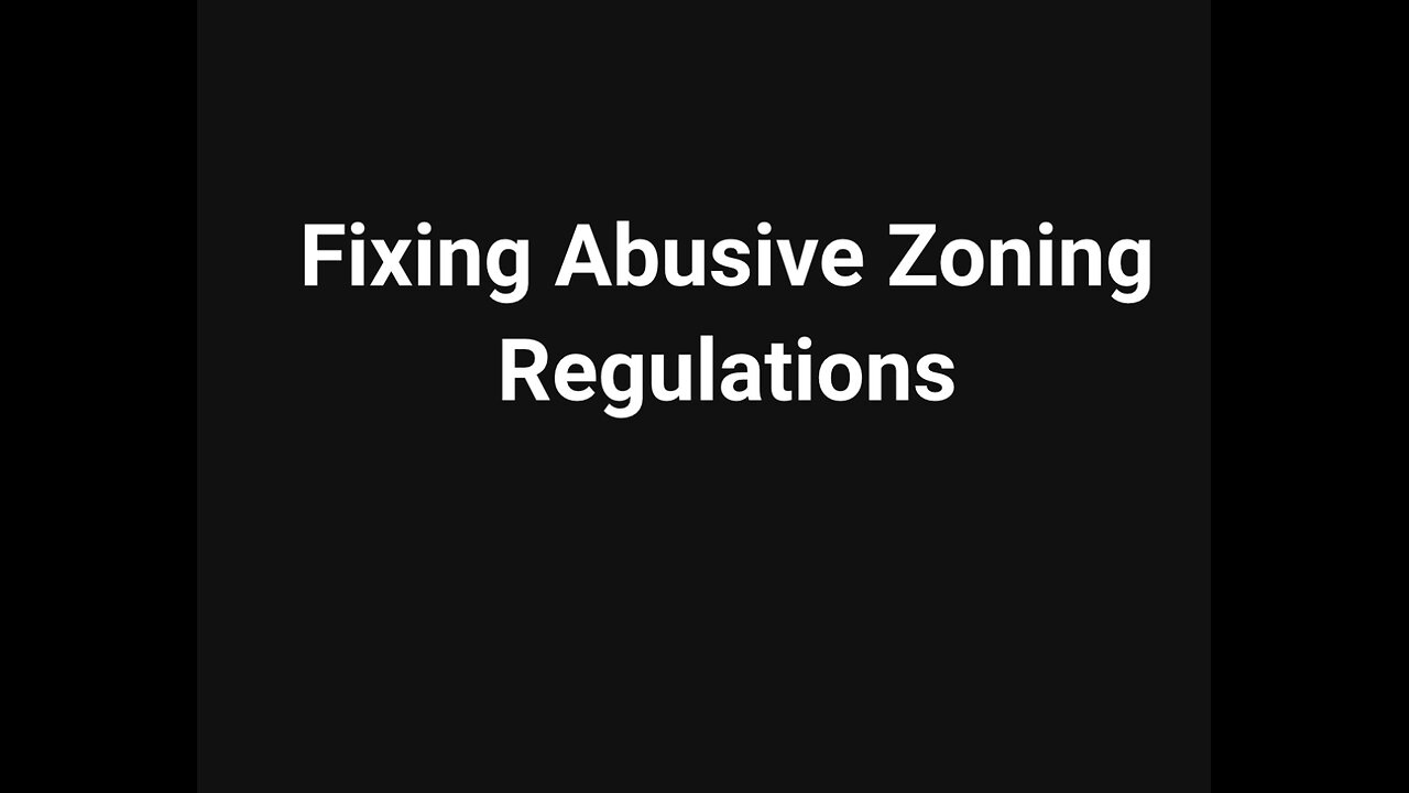 Fixing abusive zoning practices