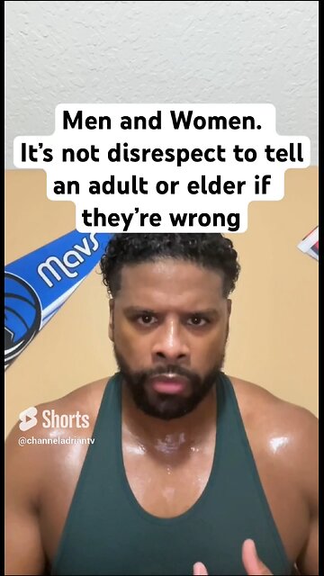 It’s not disrespect to tell an adult or elder if they’re wrong #shorts #success #motivation #goals