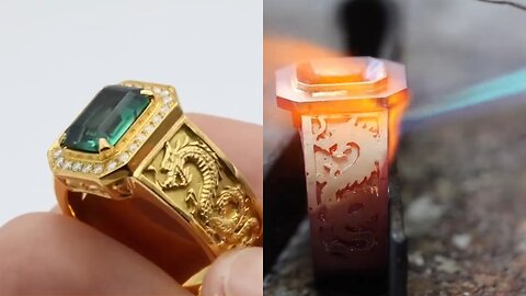 how gold dragon diamond ring is made