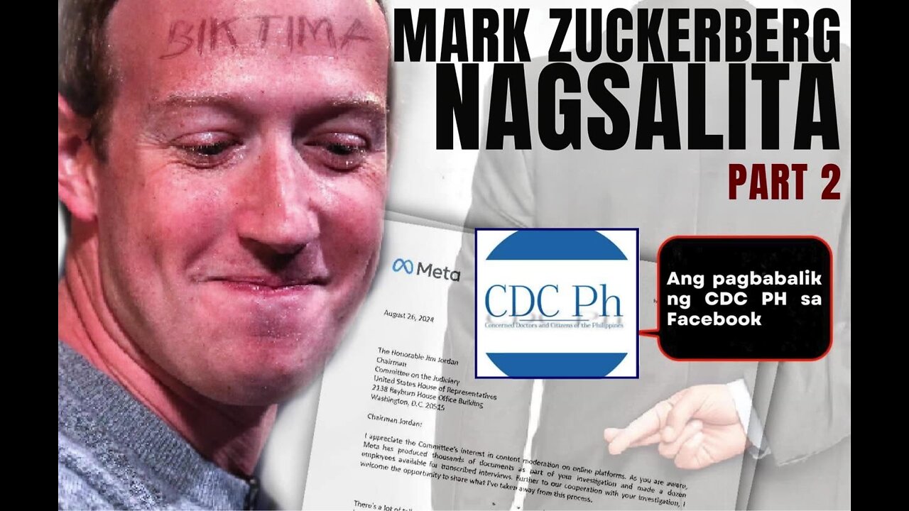 CDC PH (090724) - MARK ZUCKERBERG NAGSALITA NA! Part 2