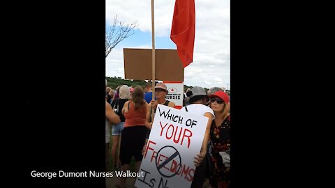 Nurses WalkOut at the George Dumont Hospital