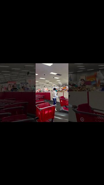 Cell phone footage captures Edgars causing chaos at the Target in Baldwin Park.