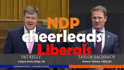 NDP benches are coming out and cheerleading the Liberal government