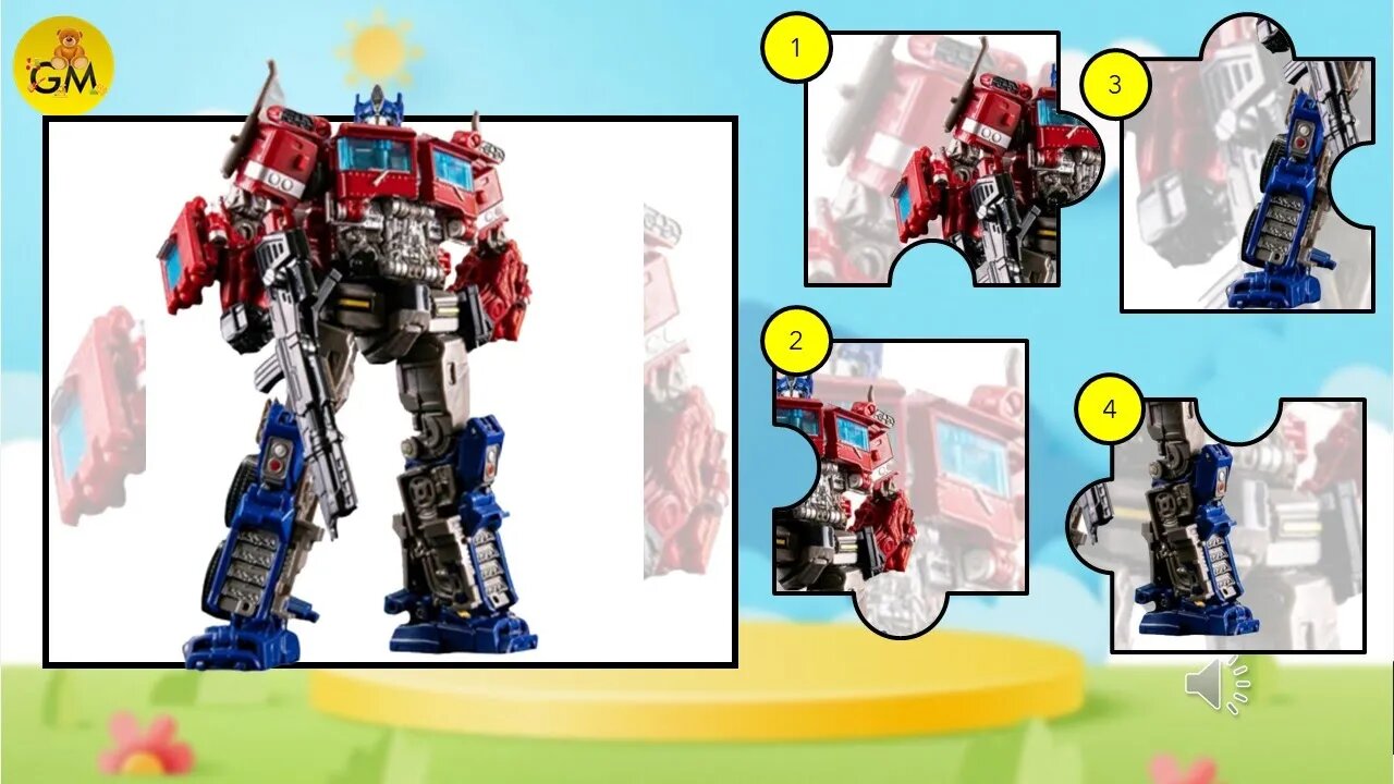 Wah keren ada mainan robot Transformers bernama Optimus Prime, mainan anak