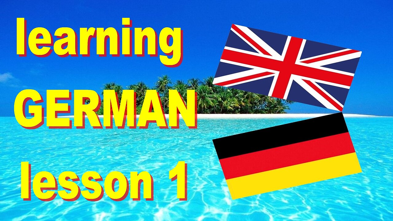 Learning GERMAN - lesson 1