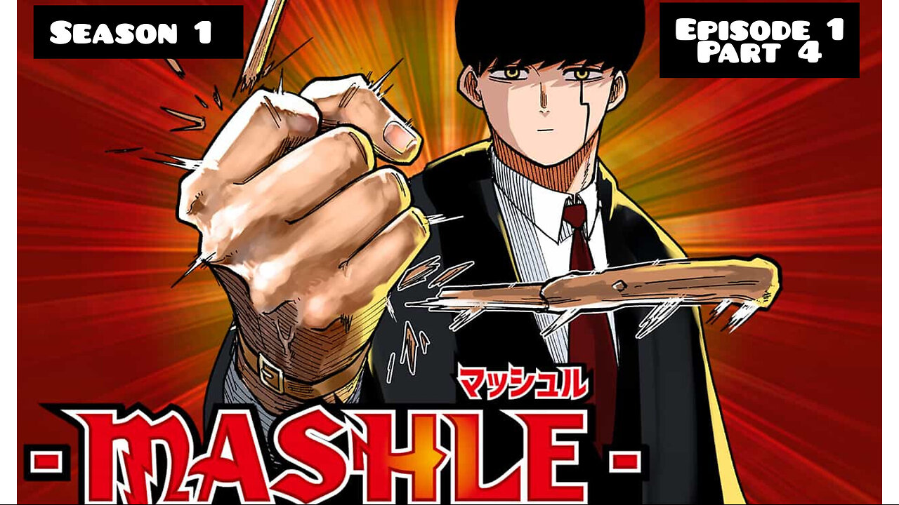 Anime series Mashle: Magic and Muscles episode 1 part 4. With English subtitles