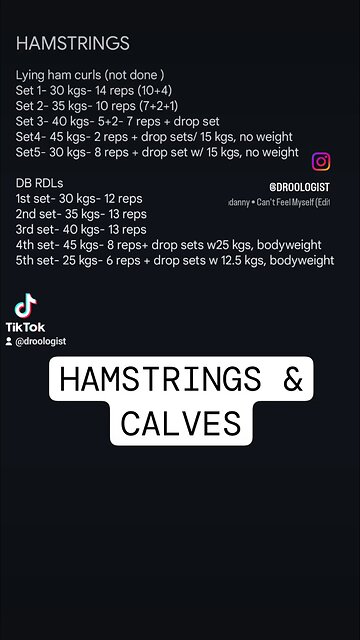 HAMSTRINGS & CALVES
