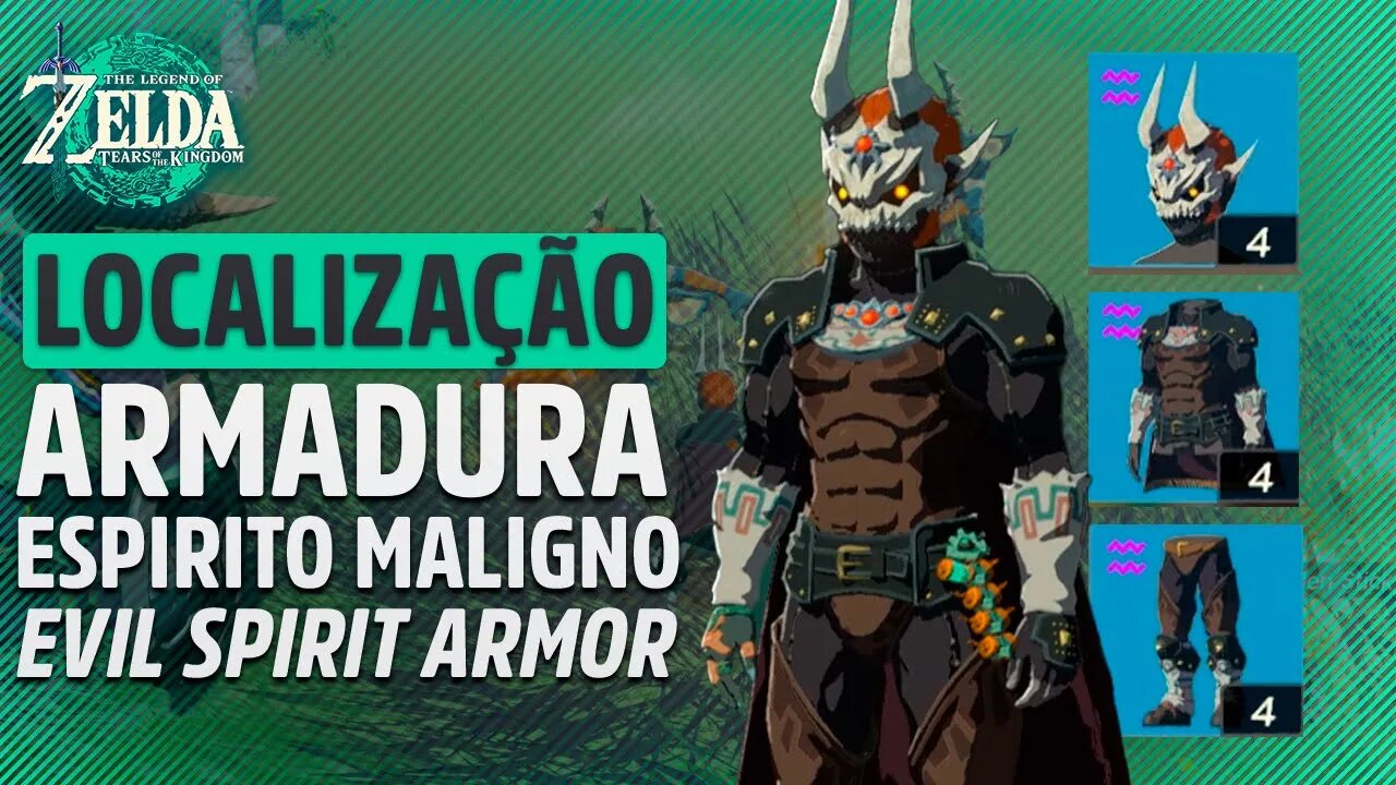 PEGUE AGORA MESMO! A ARMADURA MALIGNA (Evil Spirit Armor) em ZELDA TEARS OF THE KINGDOM