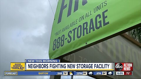 Seminole Heights neighbors rally against storage facility on Hillsborough Ave