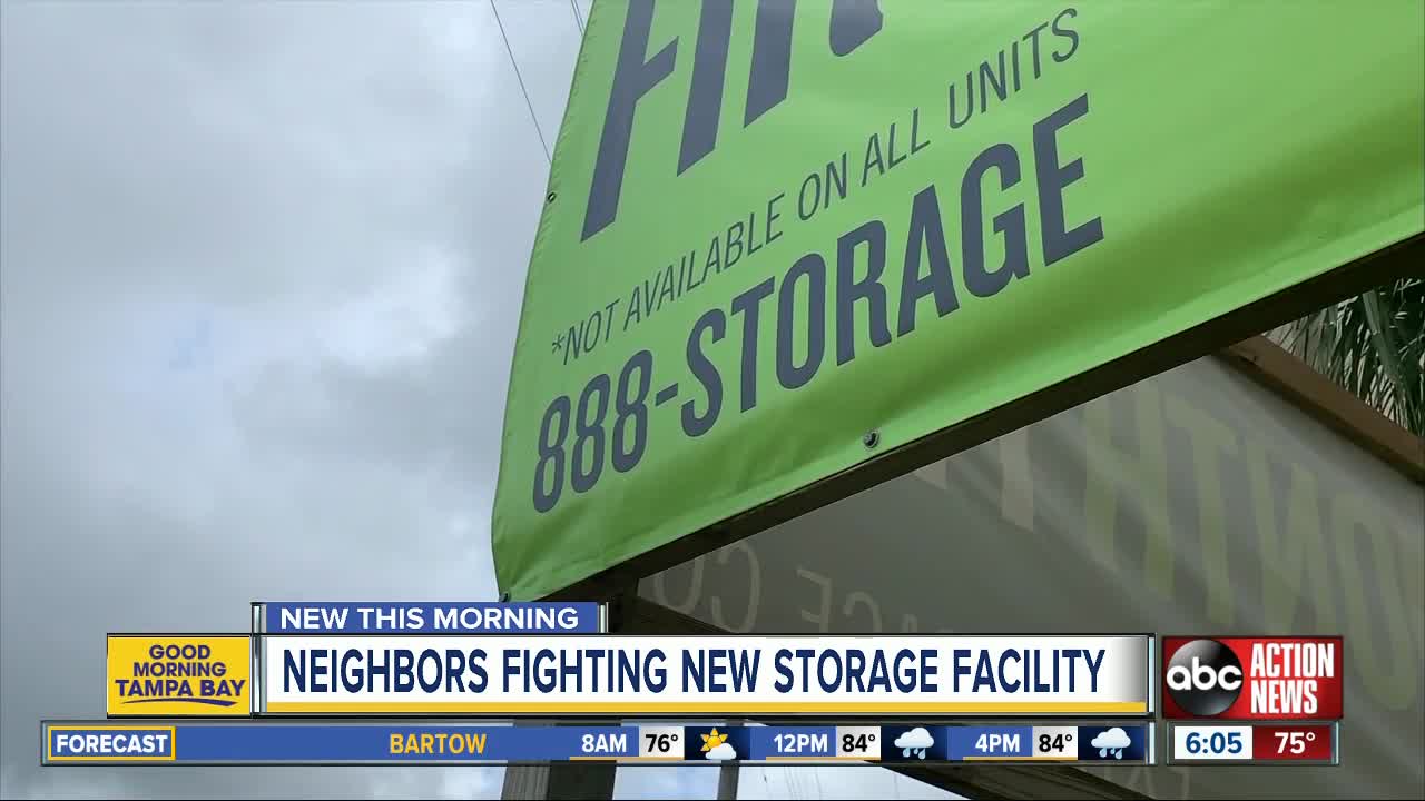 Seminole Heights neighbors rally against storage facility on Hillsborough Ave