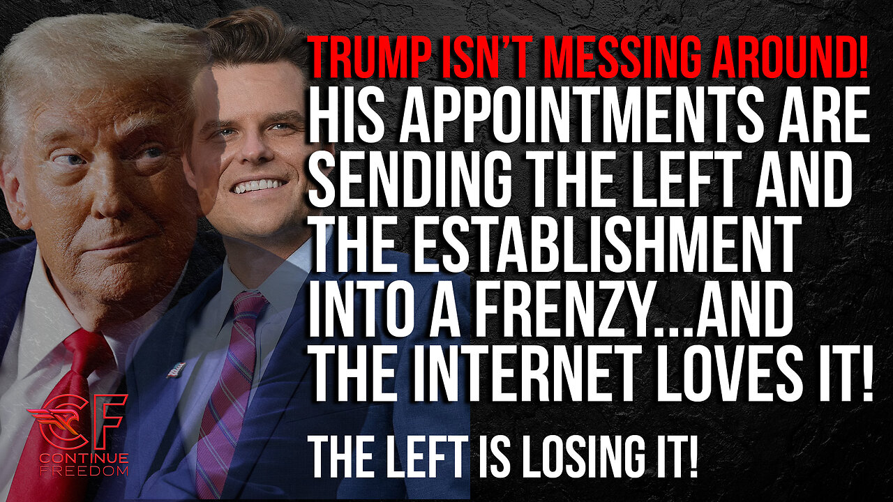 Trump Picks Matt Gaetz as Attorney General! The Left is Freaking Out!