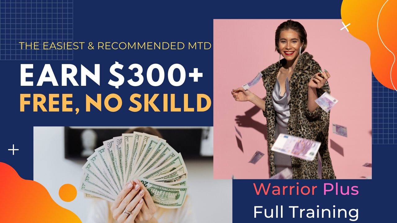 How To Make 300 Dollars A Day, Warrior Plus Tutorial, Affiliate Marketing, Free Traffic