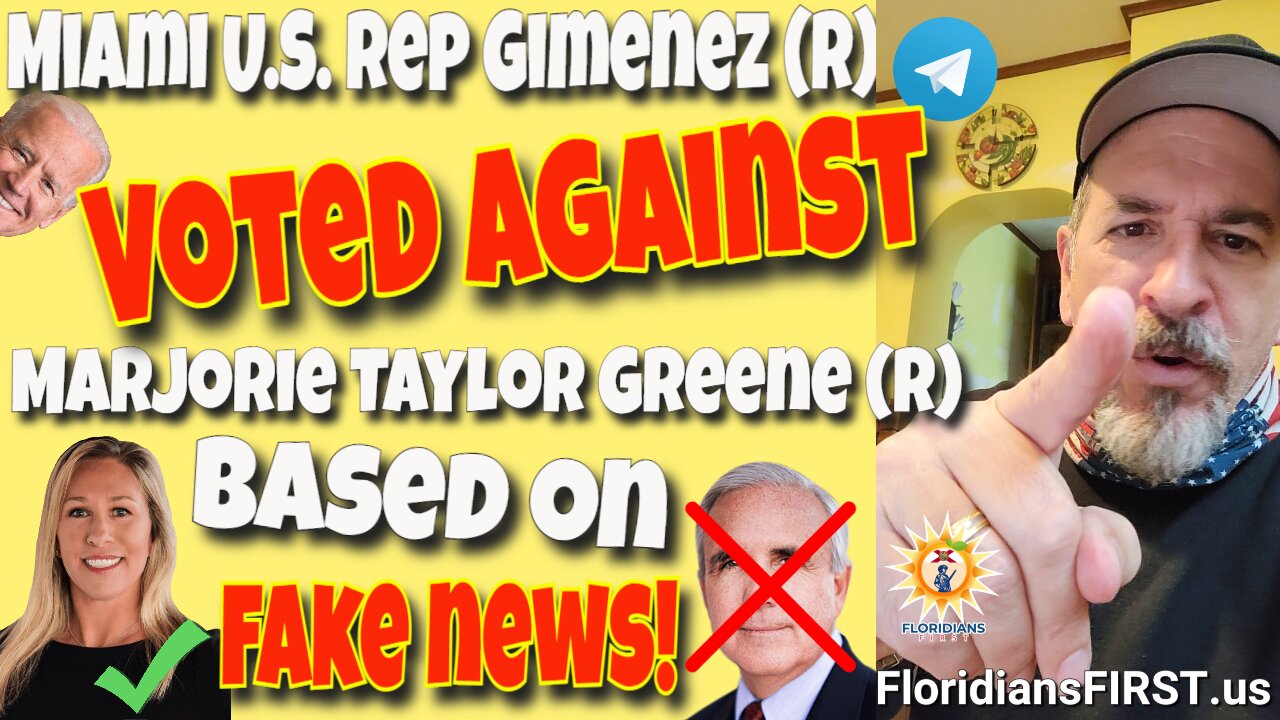 Gabe's Rant Against U.S. Rep Carlos A Giménez Voting Against MTG