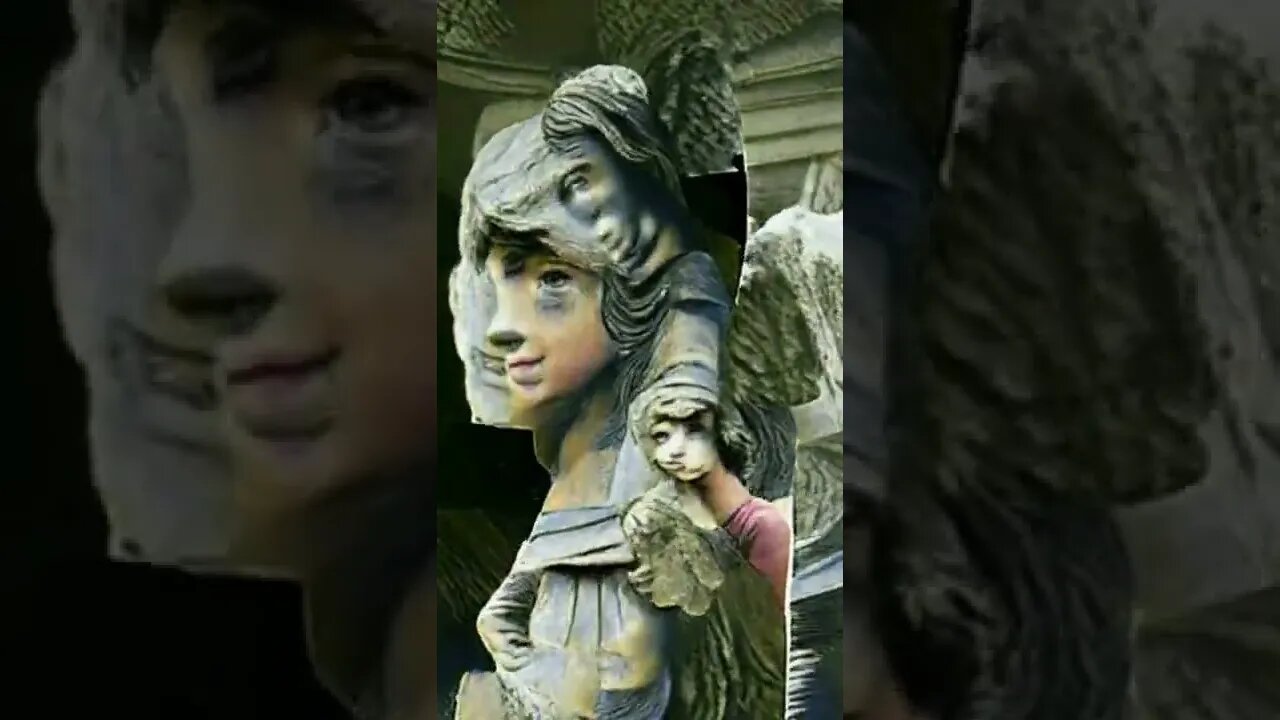 girl transforms into a statue - AI art - #shorts #animation #art #anime #painting