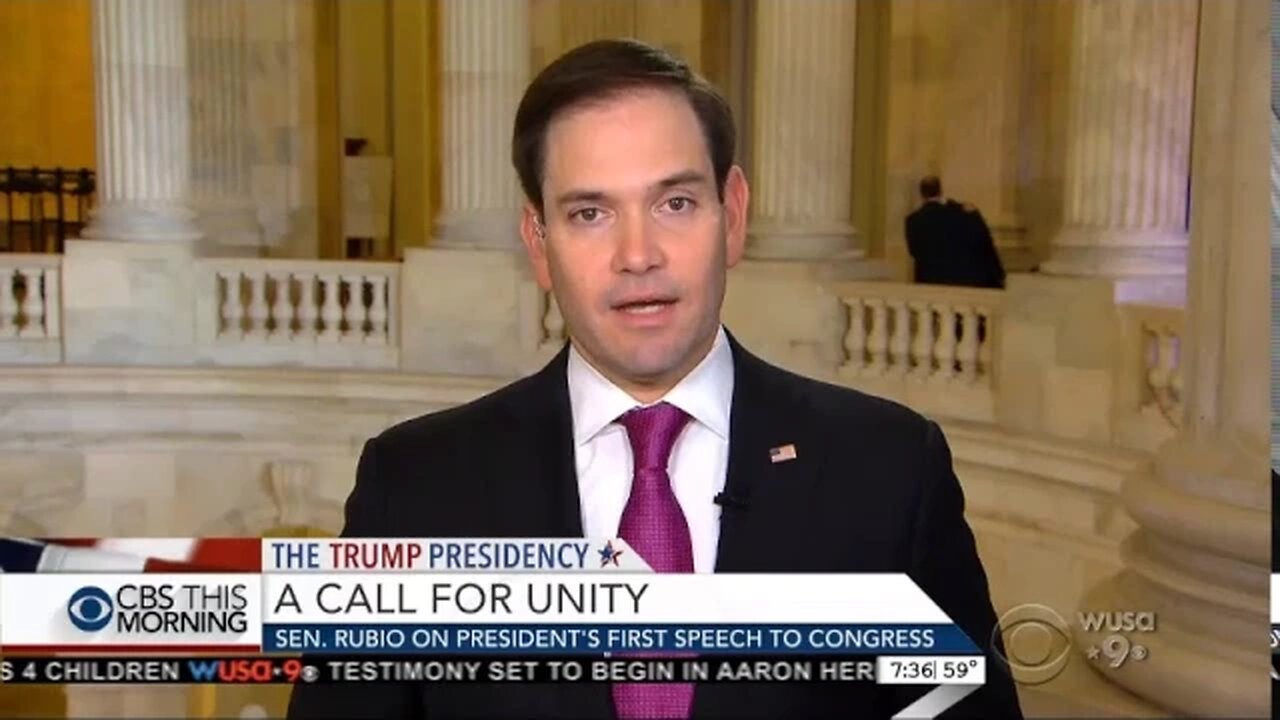 Rubio discusses immigration, ObamaCare, infrastructure, healing divisions on CBS This Morning