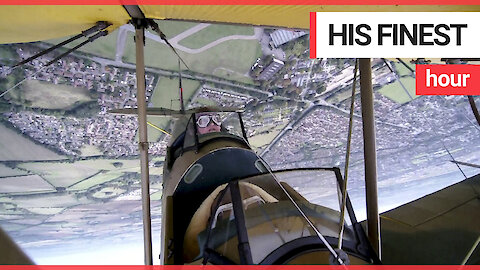 RAF hero returns to the skies for the final time