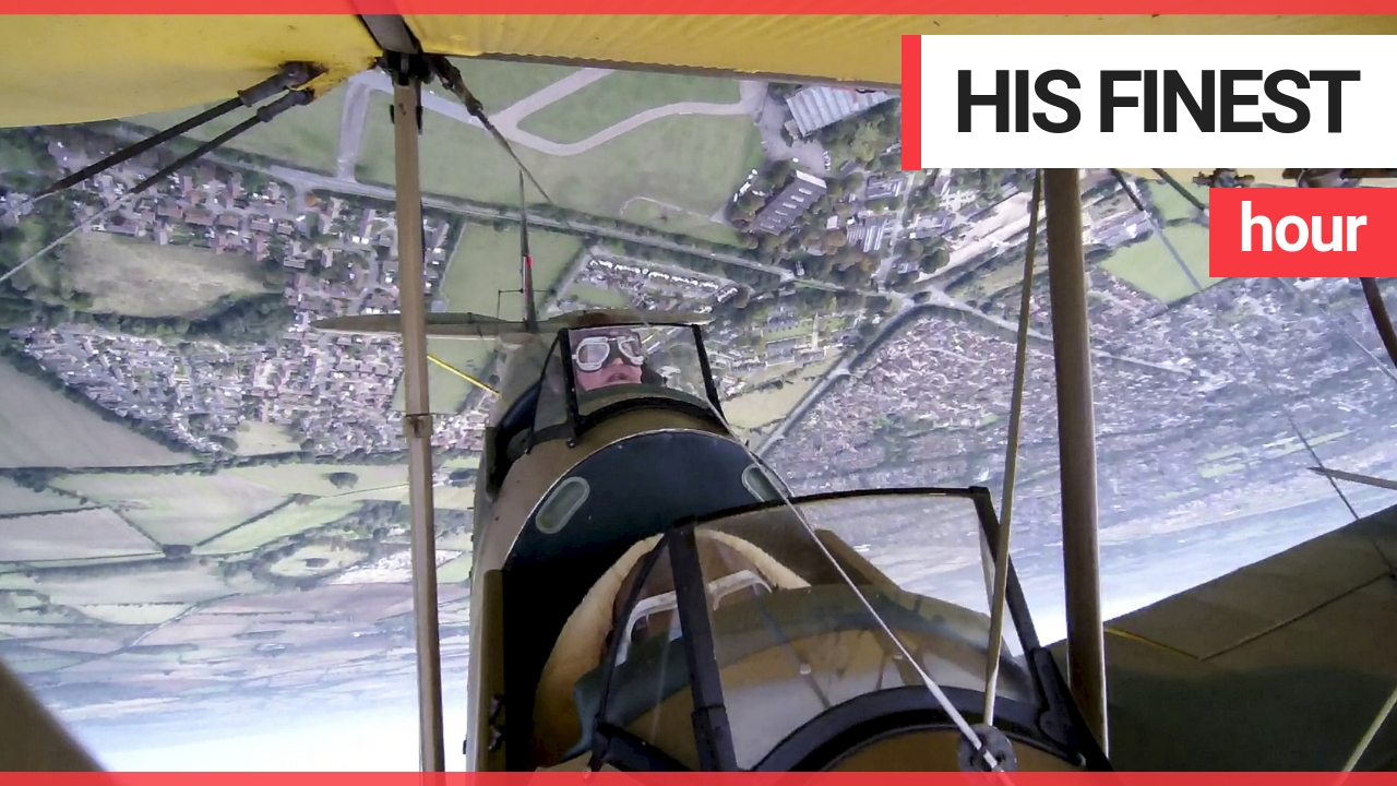RAF hero returns to the skies for the final time