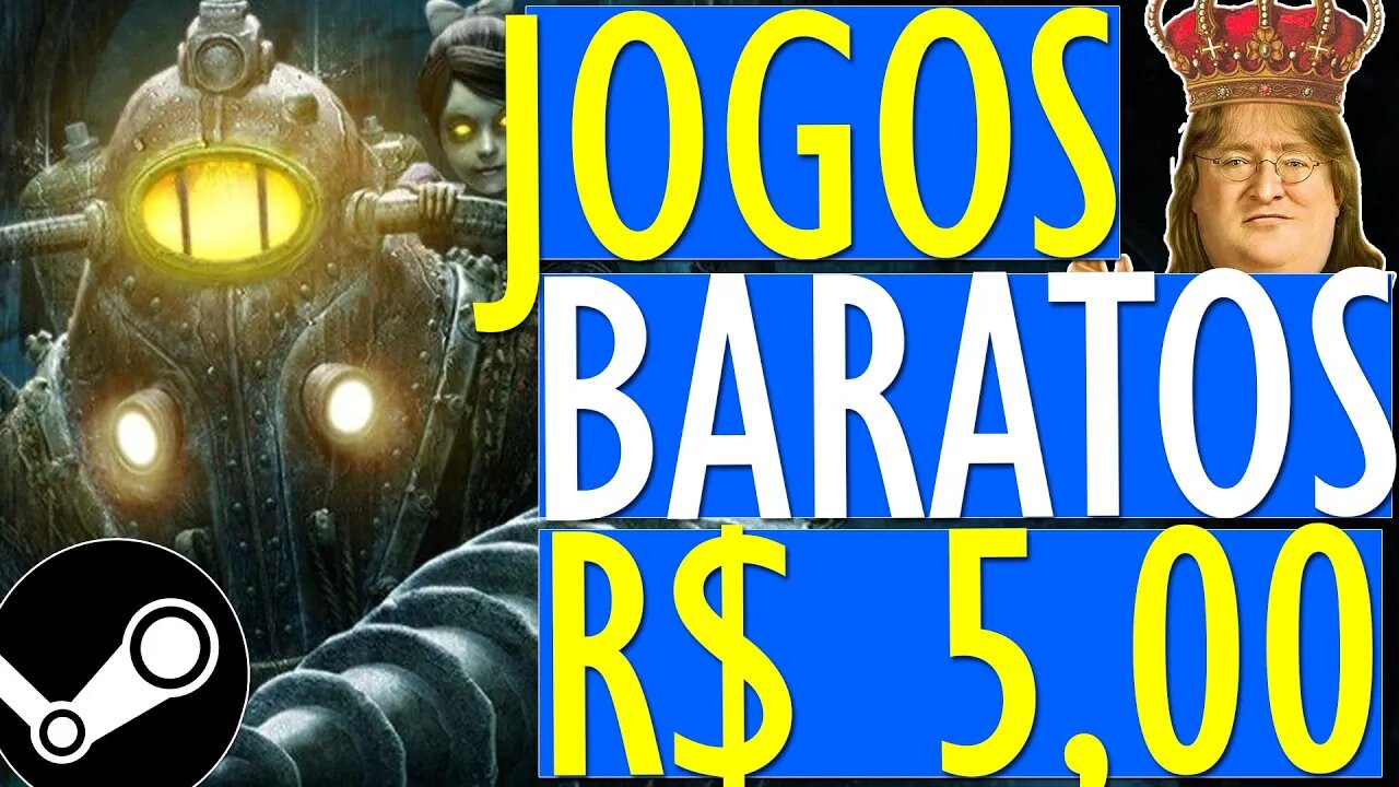 PROMOÇÃO na STEAM!! JOGOS BARATOS POR ATÉ 5 REAIS no PC! PROMOÇÃO de FÉRIAS na STEAM