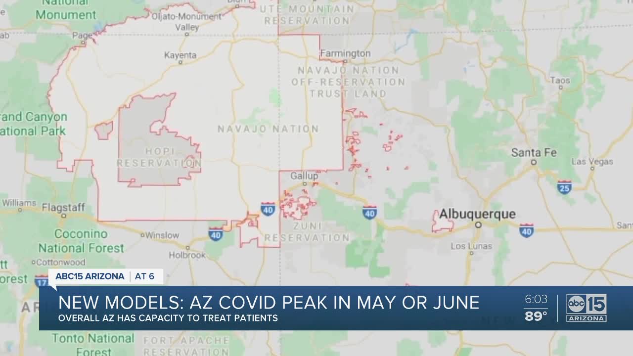 New models indicate Arizona's COVID-19 peak may be in May or June