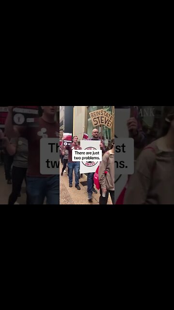 Trader Joe’s workers protest outside the corporate offices over the firing of their colleague