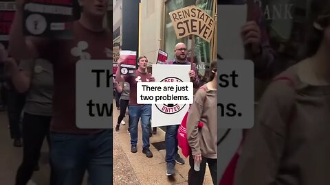 Trader Joe’s workers protest outside the corporate offices over the firing of their colleague