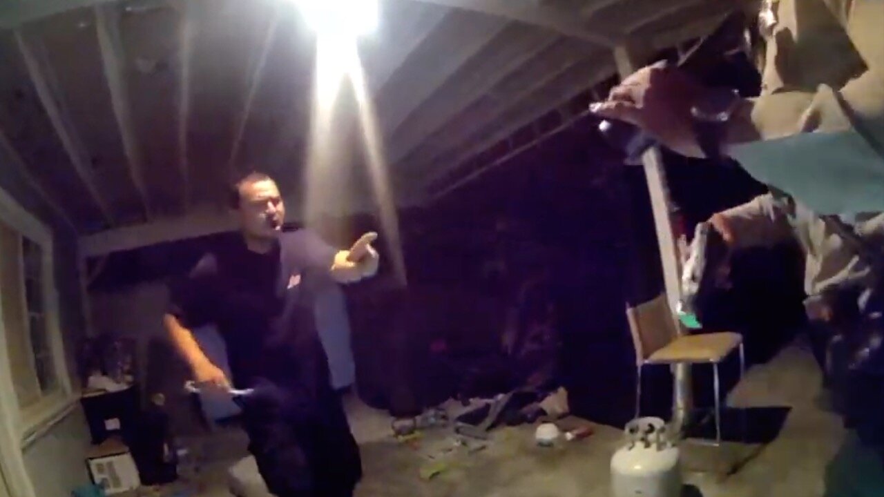 Domestic disturbance call turns deadly when the suspect charged deputies with a pair of scissors