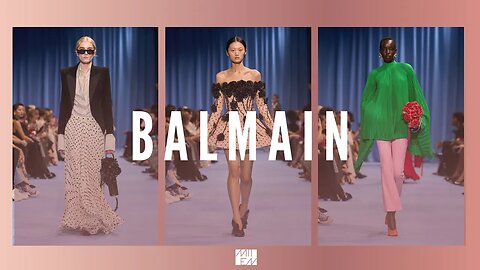 Balmain Spring Summer 2024 Fashion Show at Paris Fashion Week