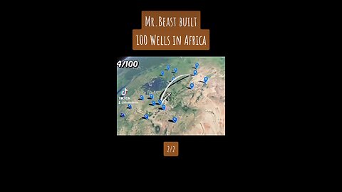 MrBeast built 100 wells in Africa. 2/2