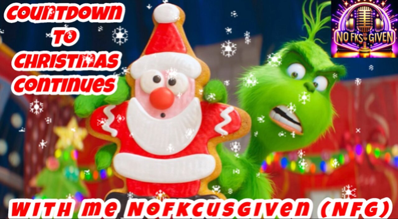 Countdown to Christmas continues with me Nofkcusgiven (NFG) #music #fun #chat #laughs