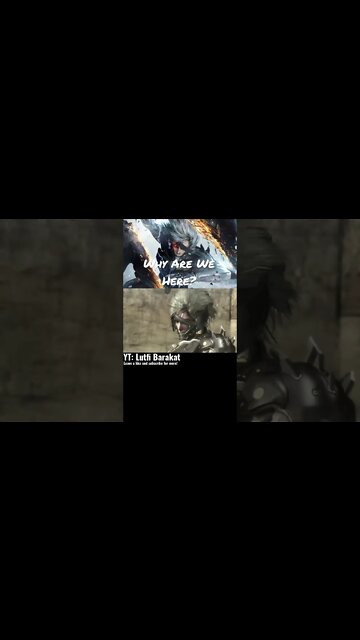 Raiden Asks A Robot Wolf What The Meaning Of Life Is #metalgearrising #gaming #shorts