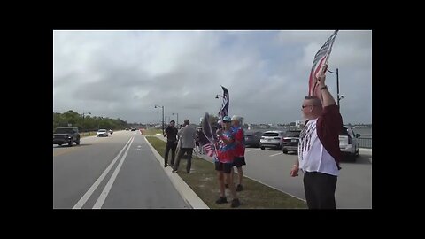 Trump supporters take to road near Mar-a-Lago