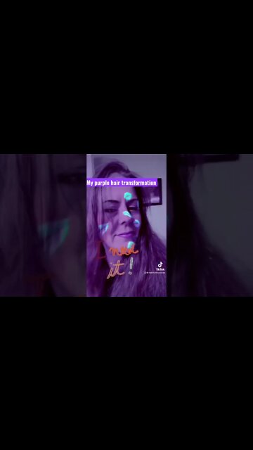 My Purple Hair Transformation #funvideo