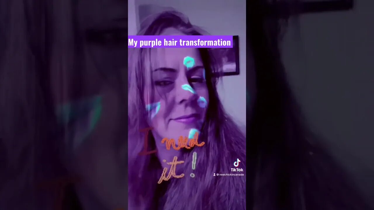 My Purple Hair Transformation #funvideo