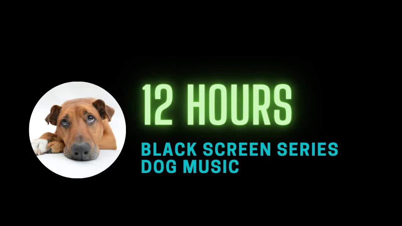 12 hour dog calming music sleep - black screen - with sounds for dogs