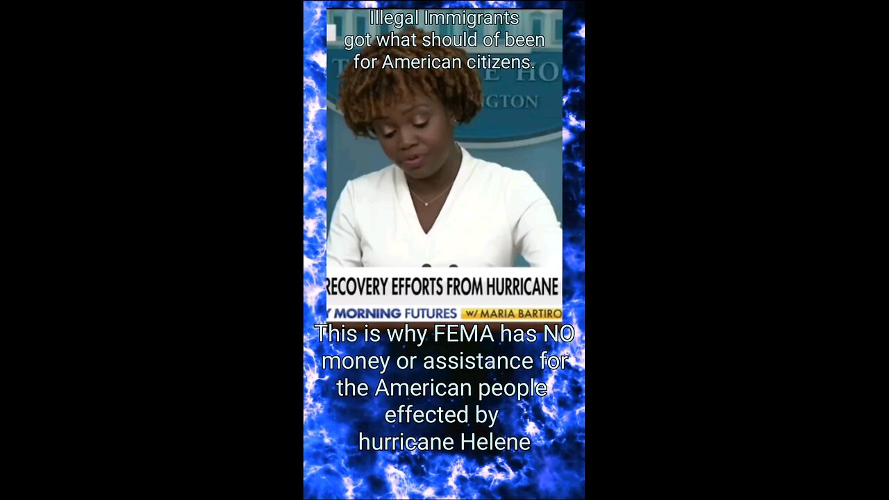 This is why there is NO funds for FEMA to help actual American citizens.