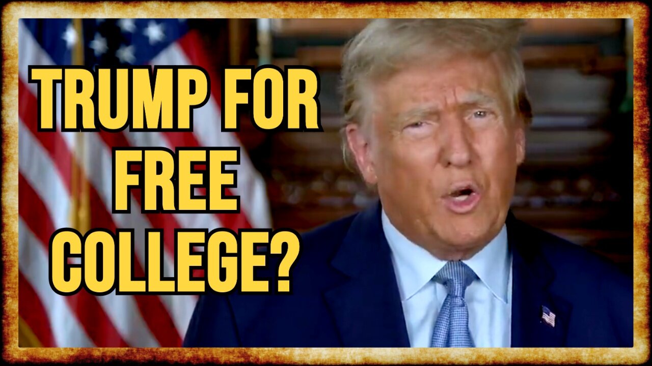 Trump Floats FREE ONLINE COLLEGE for ALL (With a Catch)
