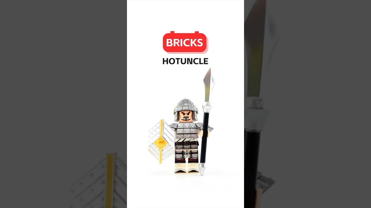 Three Kingdoms White Eared Soldier MInifigure Speed Build #toys #bricks #minifigures