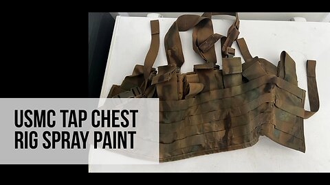 USMC TAP chest rig camo painting