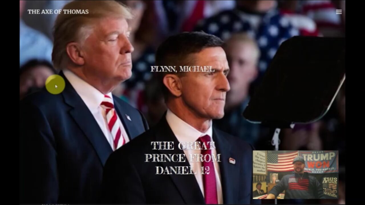 Archangel Michael Flynn w/ Donald Trump Juan O Savin Clay Clark