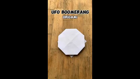 UFO boomerang Origami craft