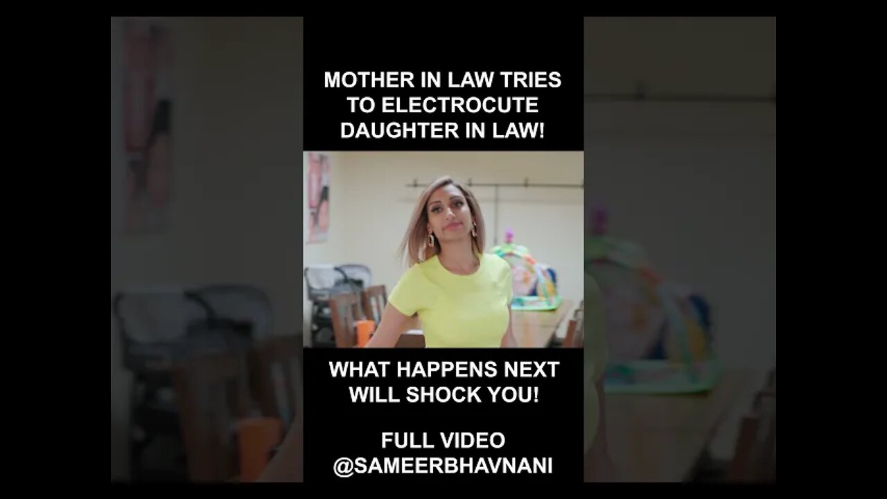 PSYCHO Mother In Law Tries to KILL Daughter in Law! #shorts #sameerbhavnani #motherinlaw
