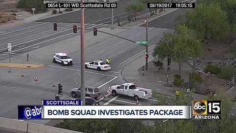 Suspicious package investigated on Loop 101/Scottsdale