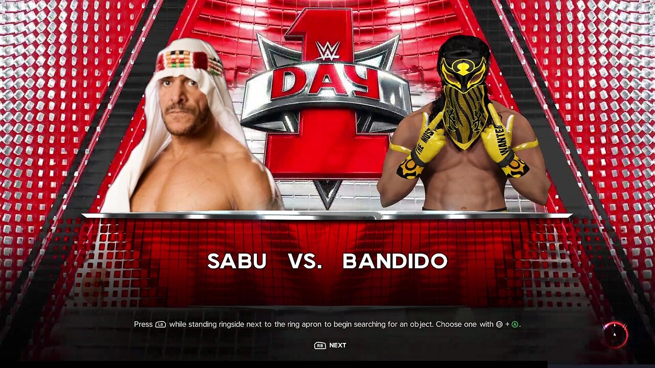 WWE 2k23 Sabu vs Bandido