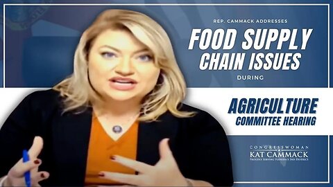 Rep. Cammack Addresses Food Supply Chain Challenges In Agriculture Hearing